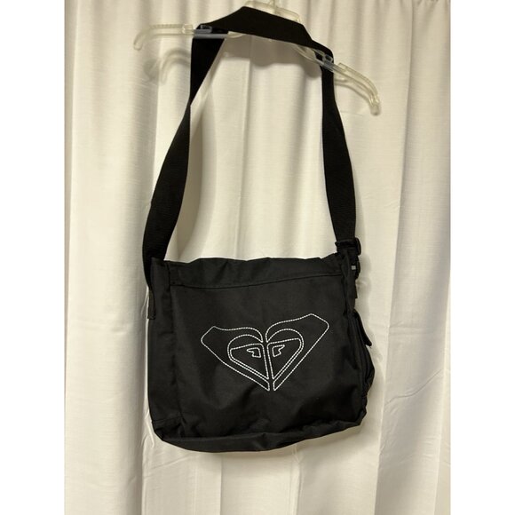 Roxy Y2k Vintage Messenger Bag Crossbody Black Blue Sling Surf - Picture 5 of 5